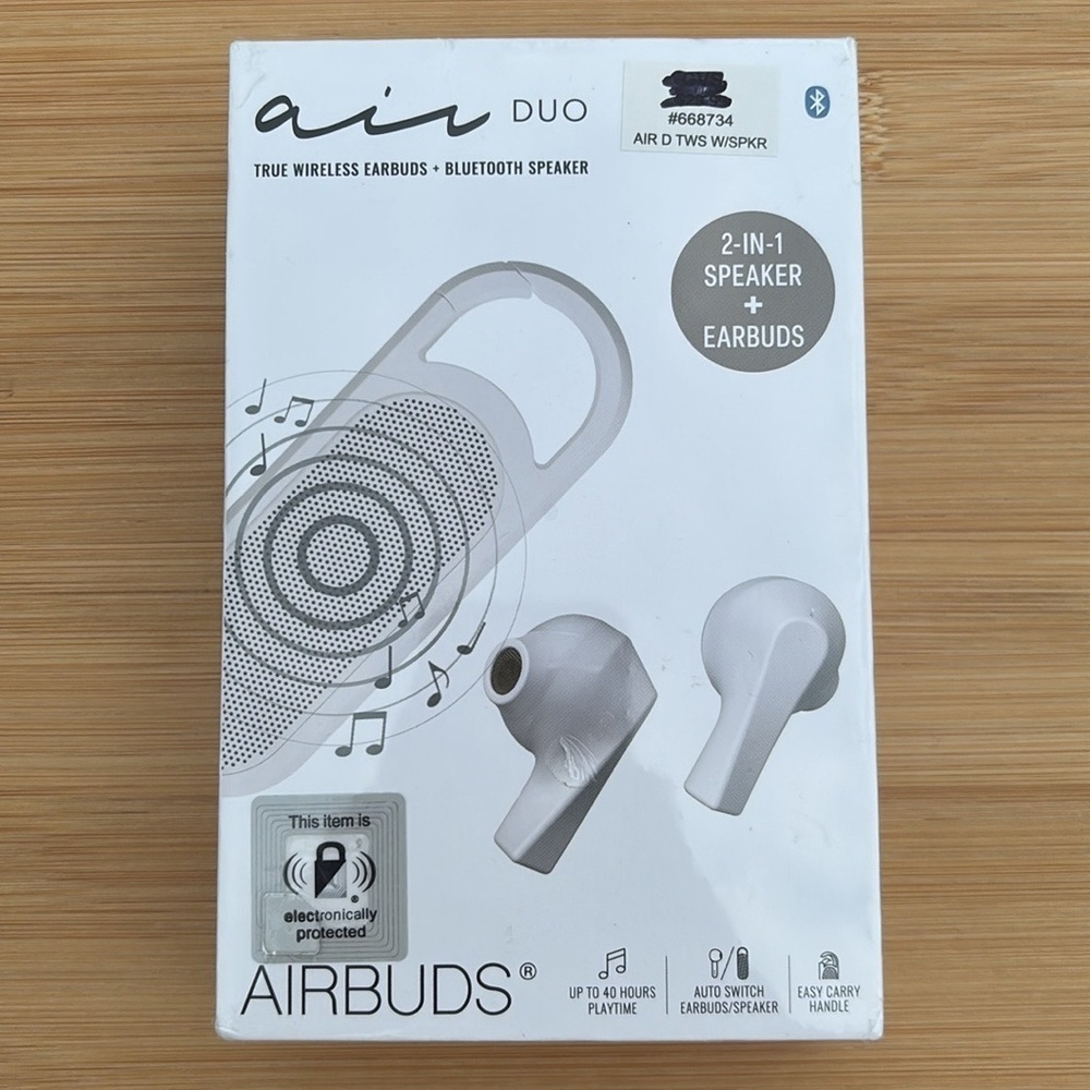 Brand New Air Duo 2-in-1 True Wireless Earbuds & Bluetooth Speaker Charging Case